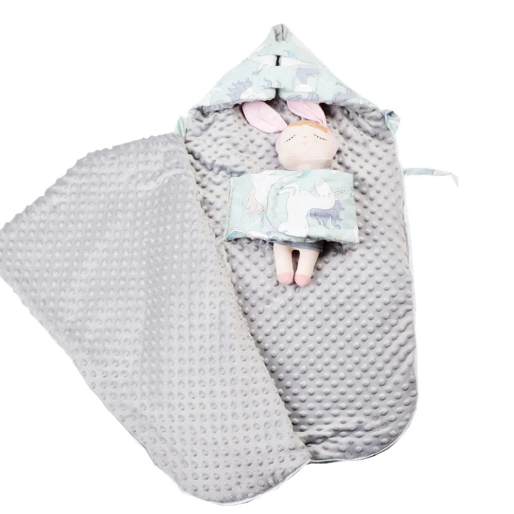 Baby Sleeping Bag Envelope Swaddle Sack For Newborn Baby Cocoon Outer Horse Pattern Diaper Cocoon For Newborns Sleep Bag Baby