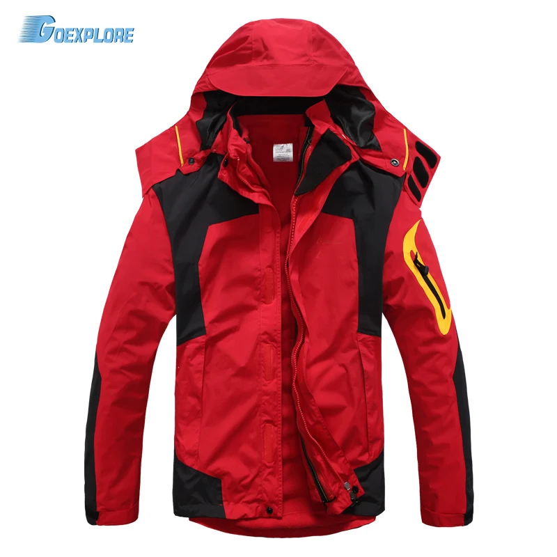 

Ski Jacket hiking camping coat thicken breathable male double layer warm waterproof windproof winter Trekking outwear for men