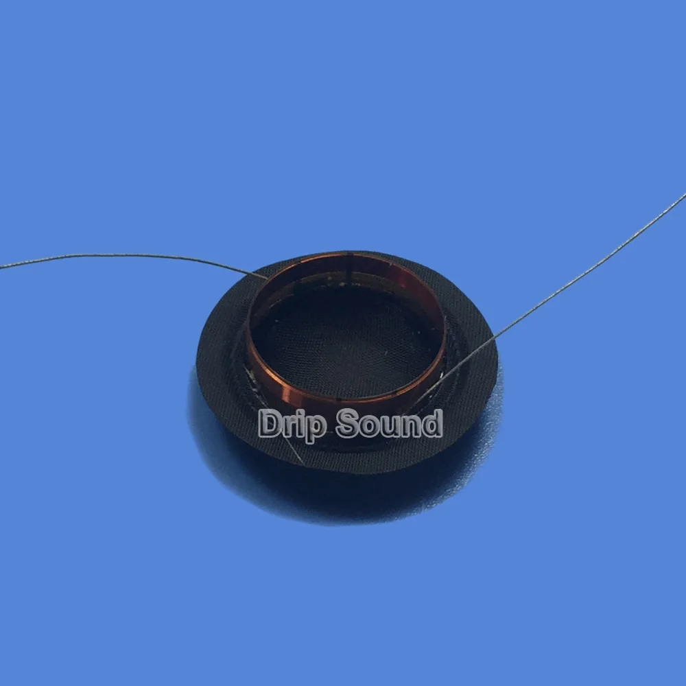 2pcs 20.4mm Tweeter Voice Coil Horn Speaker Treble Silk Sound Film Diaphragm Drive Head Repair Parts #Black