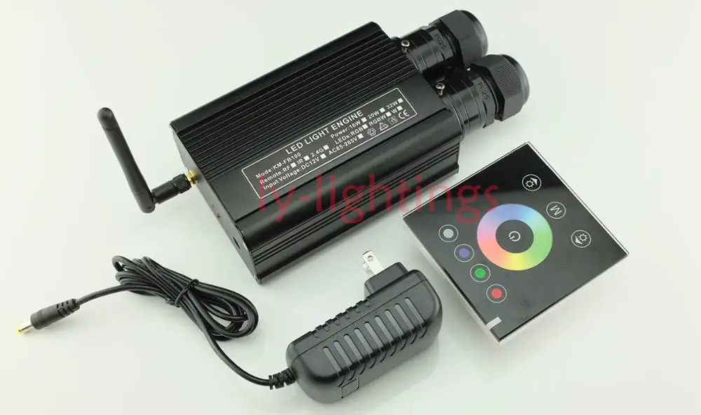 

Fiber optic light source 32w RGBW led light engine touch pad control multi-modes for optical fiber light decoration