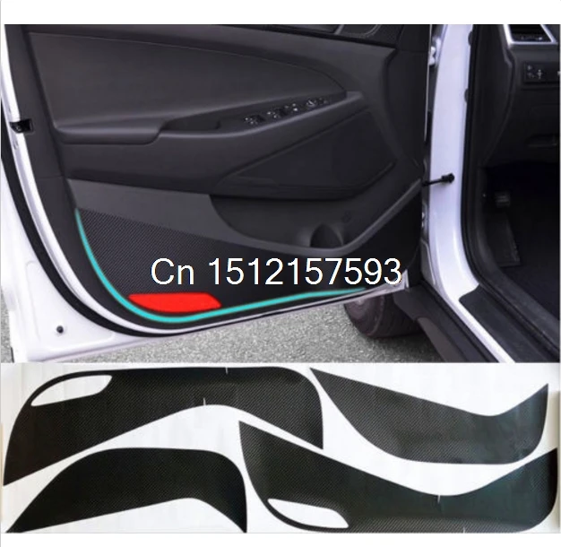 Fit For Hyundai Tucson Side Door Inner Decal Anti Kick Protective Sticker Flim