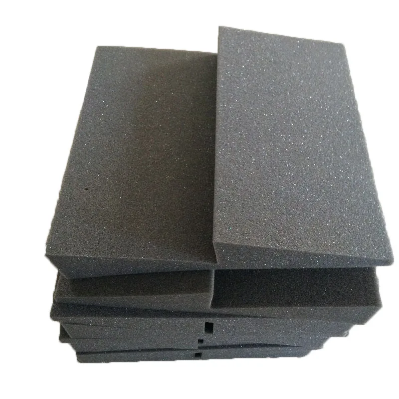 8 PCS Acoustic Wedge Tile Foam Panel  For Soundproof Charcoal Studio Sponge