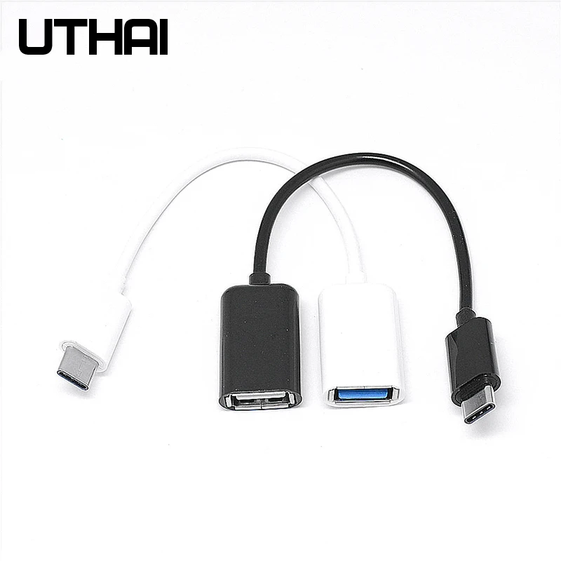 UTHAI J11 Type-C USB 어댑터 USB C OTG 케이블 MacBook Pro Type-C to USB2.0 카드 리더기