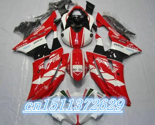 Bo fairings YZF-600 R6 2008-2014 red white black YZF-R6 YZFR6 2008 2009 2010 2011 2012 2013 2014