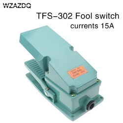 Pedal Foot Switch  TFS-302 Machine Inching  Switch Aluminum Housing Silver Contact Rated Current Voltage 15A250V