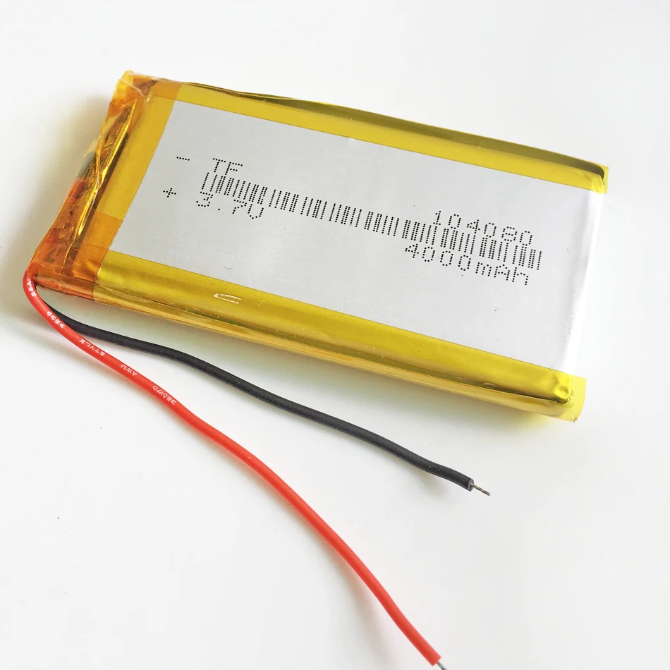 3.7V 4000mAh 104080 Polymer Lithium LiPo Rechargeable Battery cells fit For GPS PSP PAD DVD E-Books Power bank Tablet PC