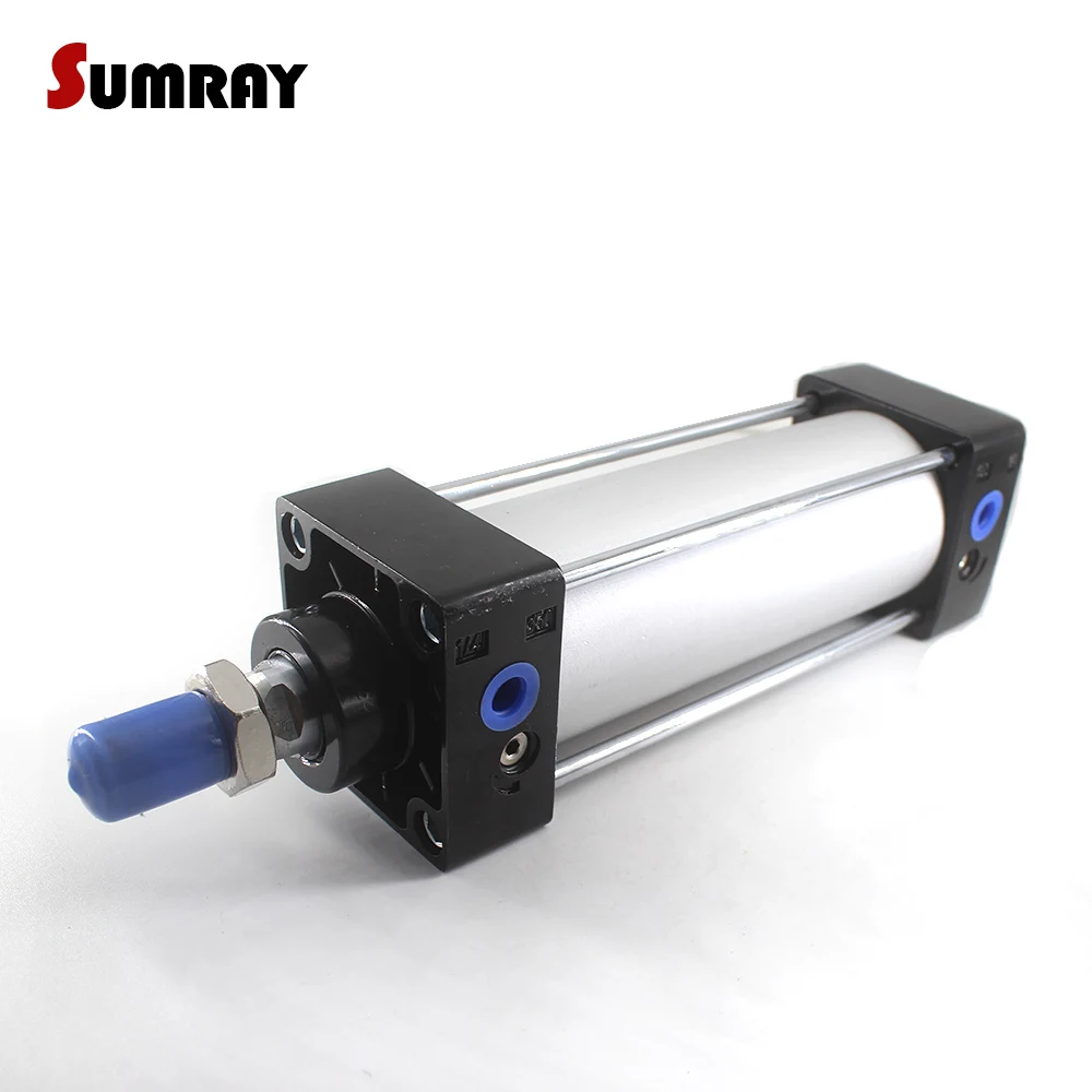 SUMRAY SC Type Pneumatic Cylinder 63mm Bore 25/50/75/100/125/150/175/200mm Stroke Single Rod Double Acting Pneumatic Cylinder