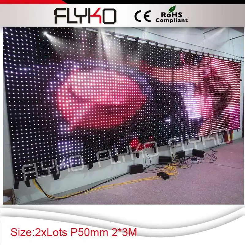 Miễn phí vận chuyển 2016 độ nét cao flexiable trong nhà ngoài trời china mềm led video led curtain