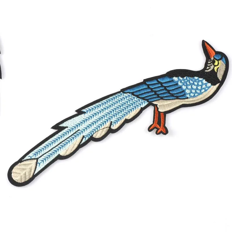 2pcs oppos Bird Patch fashion Patches For Kids Clothes Jeans Sewing-on Embroidered Patch Motif Applique CP1804