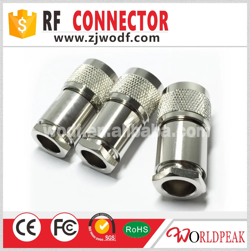 Free shipping 5 pcs PL259 UHF male straight clamp RG213 RG214 cable connector