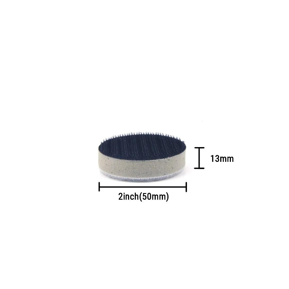 2PCS 2 Zoll (50mm) hohe Dichte Schwamm Oberfläche Schutz Interface Pads für 2 "Zurück-up Schleifen Pad und Haken & Loop Schleifen discs