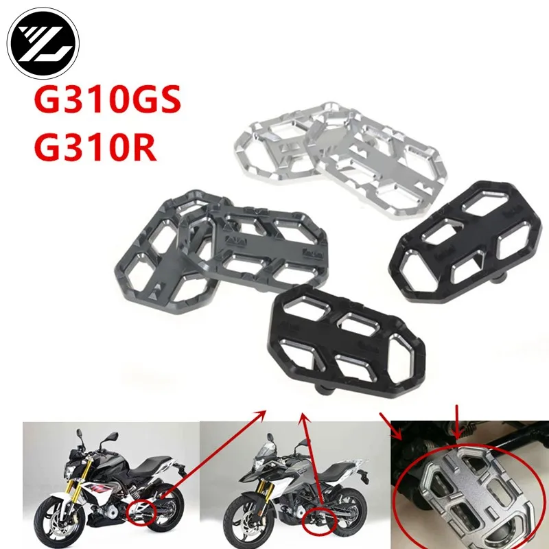 G310GS G310R Increase the front pedal For BMW G310GS G310R 2017-2018 Motorcycle Billet Wide Foot Pegs Pedals Rest Footpegs