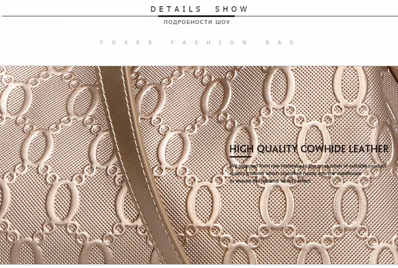 FOXER Elegante Mama-Tasche aus Rindsleder, Damen-Tragetasche mit großem Fassungsvermögen und Anhänger, vielseitige Pendler-Handtasche für Arbeit und Alltag – Detail 15