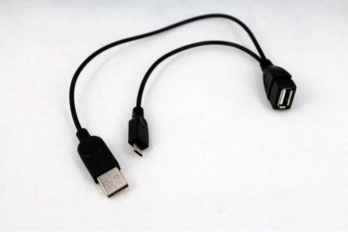 

100pcs Host Power Supply Micro USB Male to USB A Male Female Adapter Cable for SAMSUNG/SONY Y Splitter 1 in 2 OTG Cable