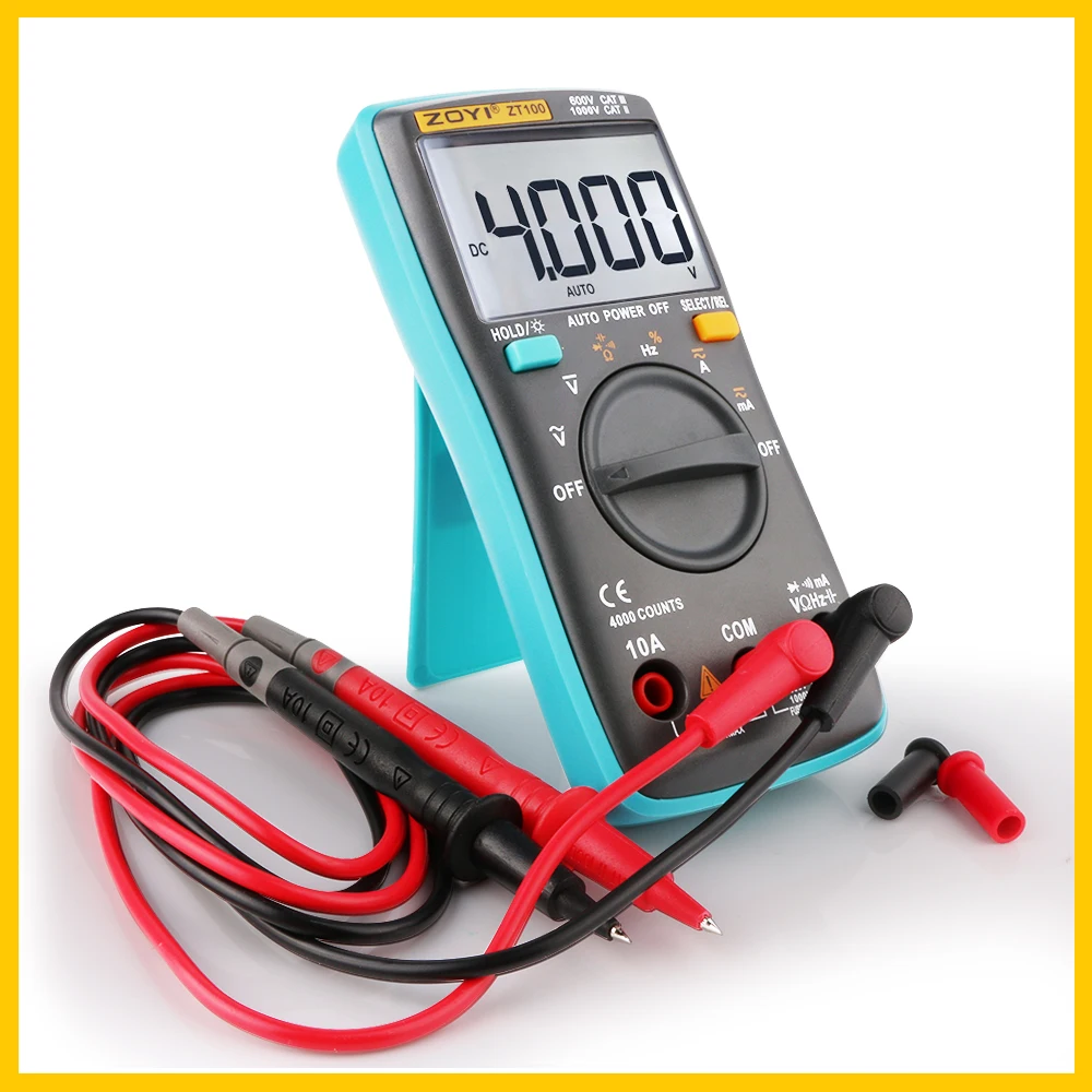 RZ Digital Multimeter Ammeter Voltmeter Resistance Frequency backlight Meter voltage Diode Frequency ZT98 ZT100 ZT101 ZT102