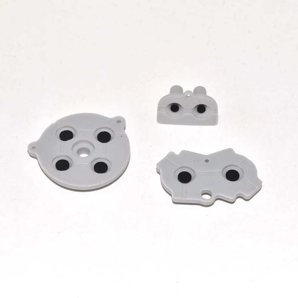 قطع غيار Gameboy Advance لوحدة التحكم GBA ، أزرار موصلة مطاطية عالية الجودة ، وسادات A B D