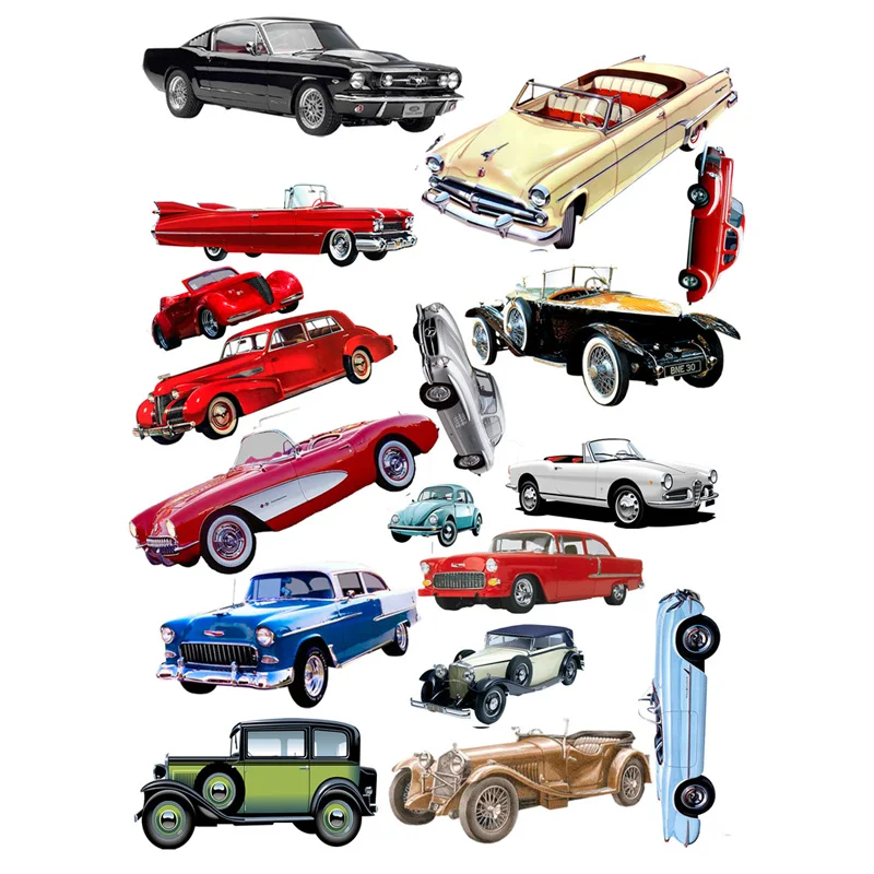 2 pcs/lot Vintage Cars DIY Decoration Uncut Daycare Teacher Stationary Items Stikers Scrapbook Cute Diary Planner Stickers