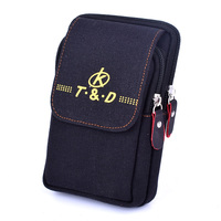 Canvas Men Belt Bag Mobile Phone Pockets Women Waist Pack Travel Belt Wallets Coins Purse Fanny Pack Pochete Heuptas