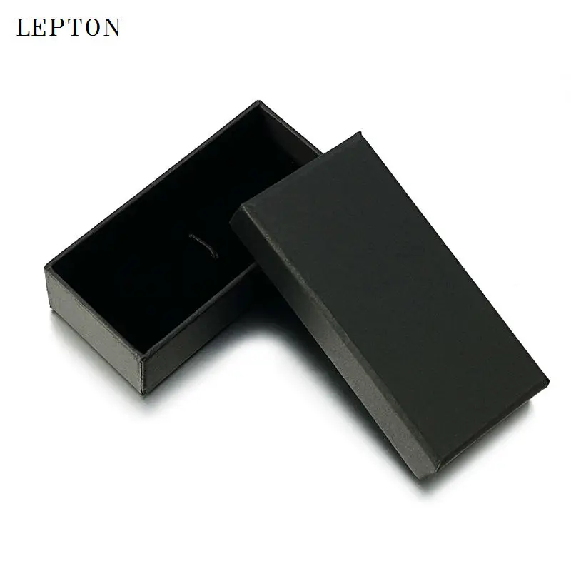 2017 Black Paper Tie Clips Boxes 30 PCS/Lots High Quality Black matte paper Jewelry Boxes Cuff links Carrying Case wholesale