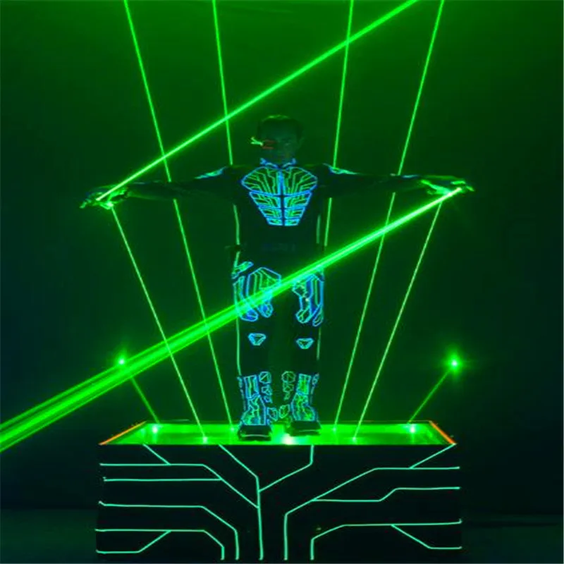 Green 100mW Hand-Held Laser Sword For Disco Club Laser Man Stage Show Double-Headed Wide Beam Double Laser Pen