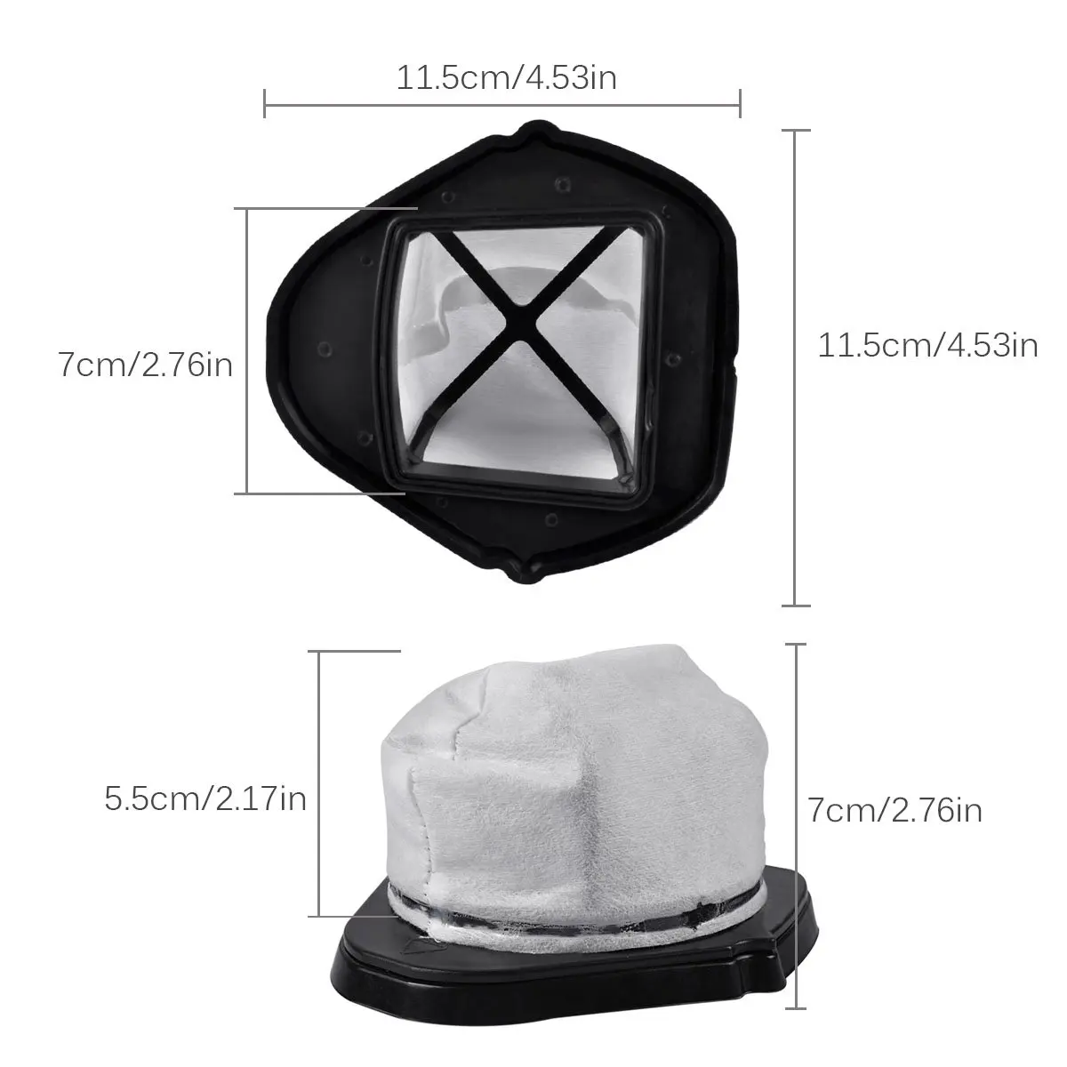 Filtros de polvo para aspiradora de mano inalámbrica Shark SV780 SV75Z, pieza de repuesto # XF769, XSB726N