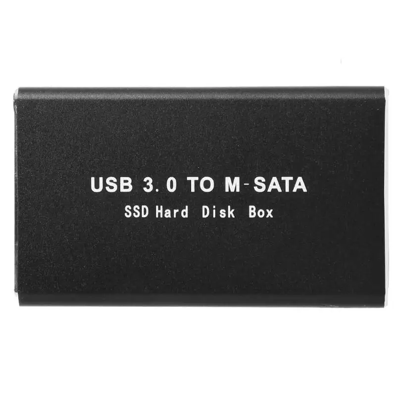 mSATA To USB 3.0 SSD Enclosure mini SATA External HD Hard Drive Disk Box Storage Case Adapter For KingSpec mSATA SSD 30X50mm