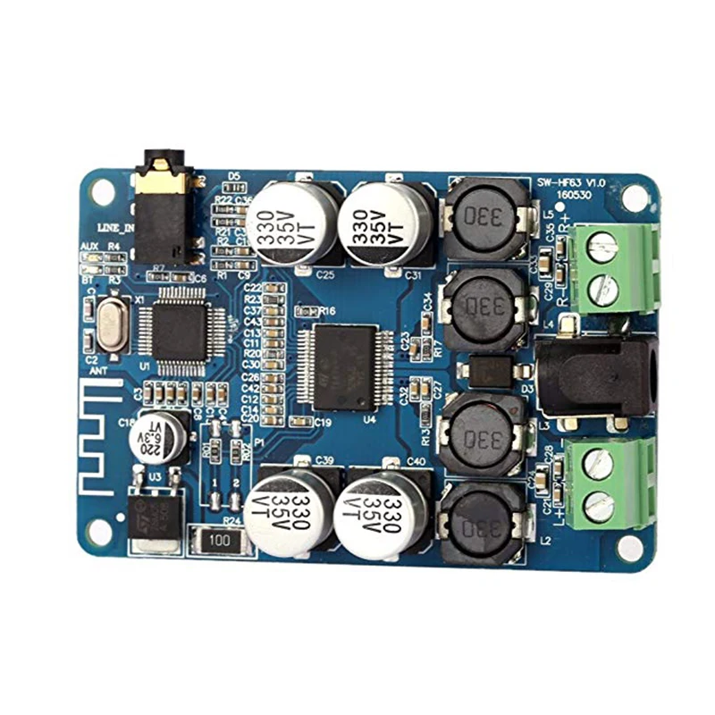 

25w+25w Bluetooth Amplifier Board TDA7492P Wireless Bluetooth V2.1 Audio Receiver Amplifier Board Module with AUX Interface