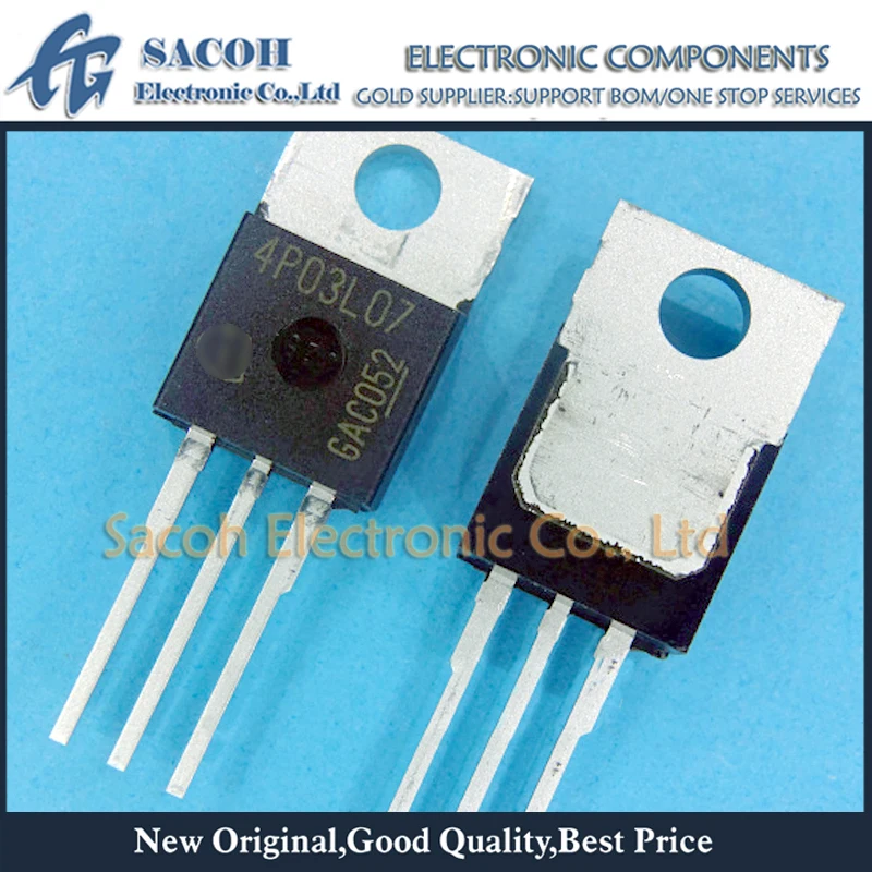 Refurbished Original 10Pcs/Lot IPP80P03P4L-07 OR IPB80P03P4L-07 4P03L07 TO-220/TO-263 80A 30V OptiMOS-P2 Power-Transistor