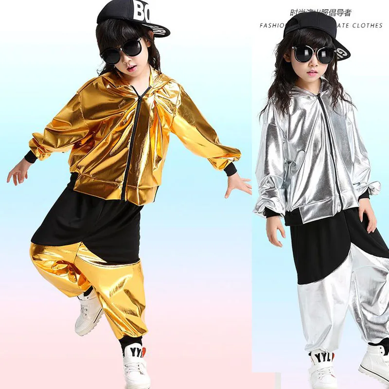 Child adult modern jazz sweatshirt hooded costume girl boy ballroom hip hop dance dress