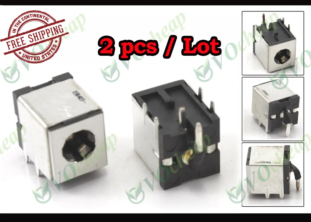 

2pcs/lot x Original NEW DC Power Jack Connector for Toshiba Satellite P10 P15 P20 P25 DC JACK Pin=3.0mm