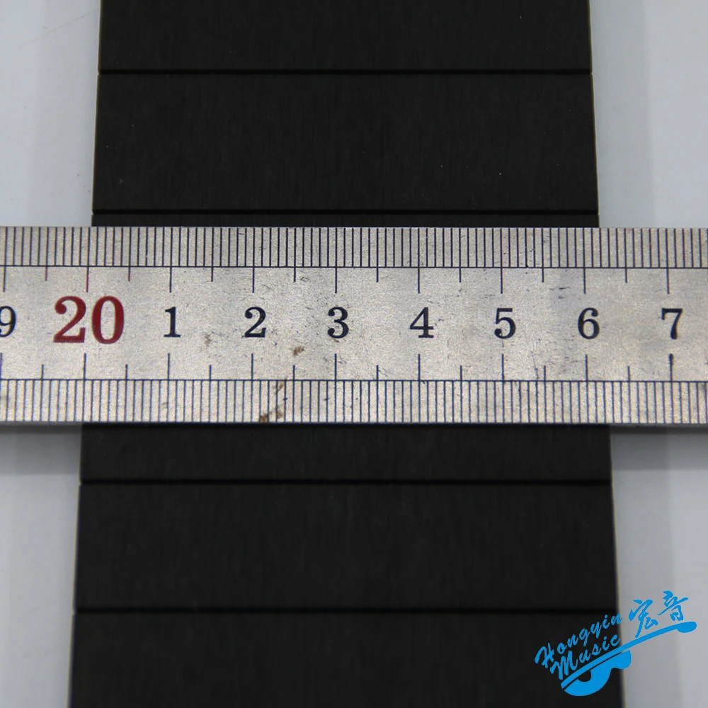 3A All Black Ebony Wood Fretboard For Classical Guitar 20 Frets Standard 650mm Chord Length Semi-finished Fingerboard Material