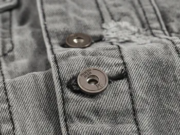 DIMUSI Spring Vintage Design Mens Denim Vest Male Retro Sleeveless Jackets Men Ripped Hole Button Jean Waistcoats Clothing 5XL 5