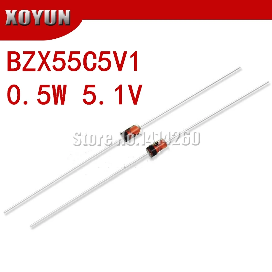 100PCS/LOT BZX55C5V…