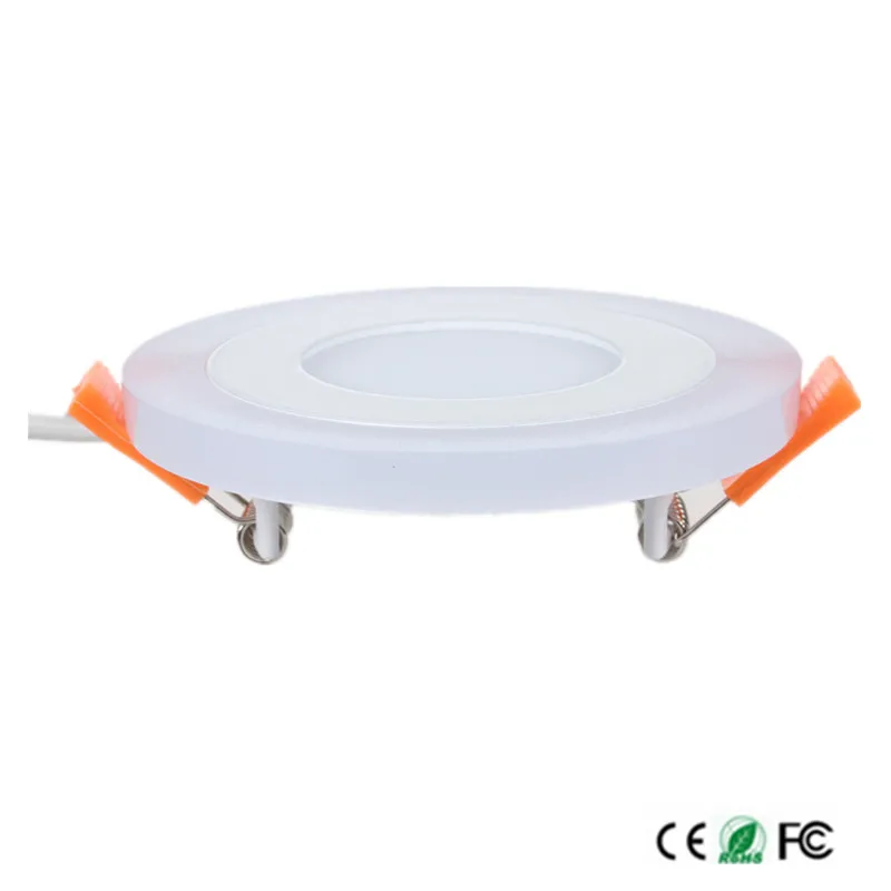 Double Color LED Panel Light 6W 9W 16W 24W LED Downlight 3 Models Recessed LED Ceiling Panel Lamp AC85-265V Indoor Lighting