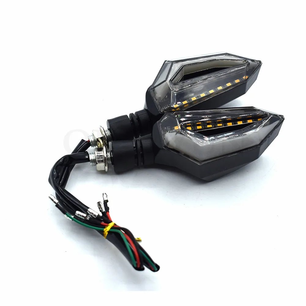 Universal motorcycle turn signal light flowing water LED flash for Suzuki GSXR GSX-R 600 750 1000 K1 K2 K3 K4 K5 K6 K7 K8 K9