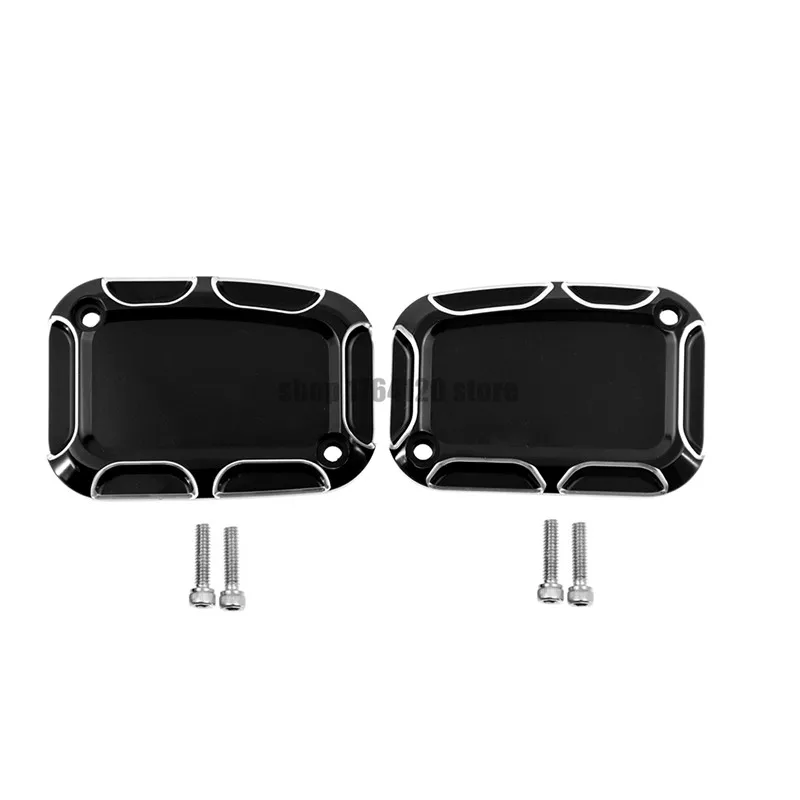 Motorcycle CNC Front Brake Reservoir Master Cylinder Cover Aluminium For Harley Touring Road Glide Electra Glide Road King Model