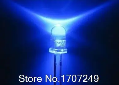 Free Shipping 200 PCS LED 5MM 2 Pin Round Blue Superbright LED Light Emitting Diode Lamp SHORT LEG