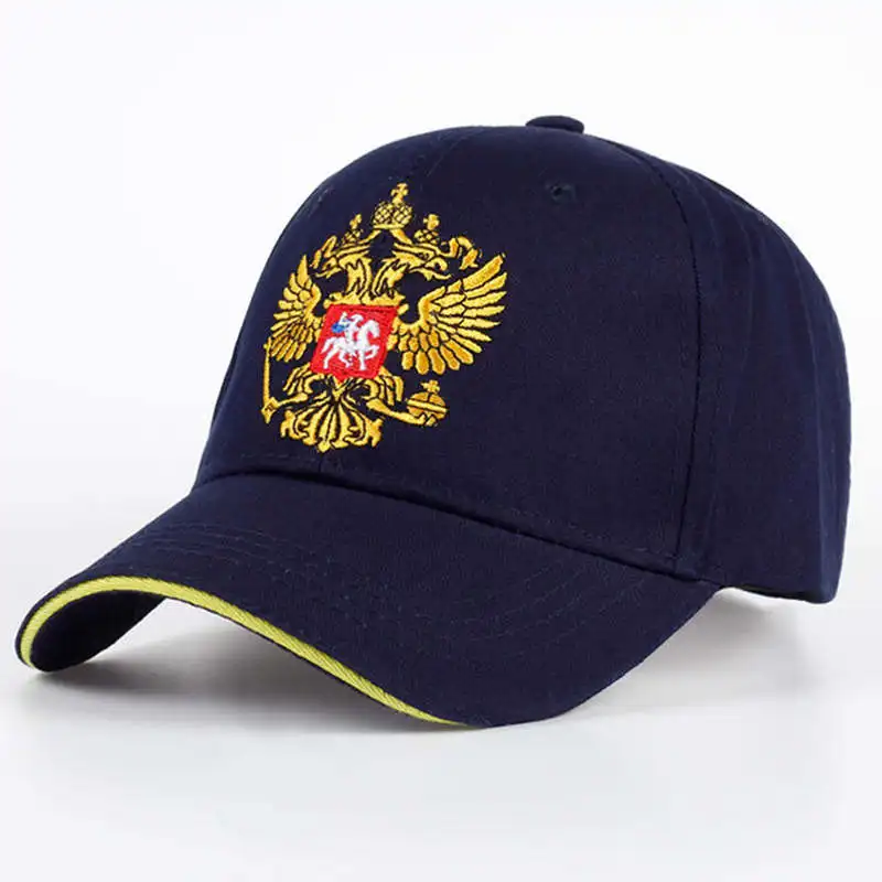 New Unisex 100%Cotton Outdoor Baseball Cap Russian Emblem Embroidery Snapback Fashion Sports Hats For Men & Women Patriot Cap