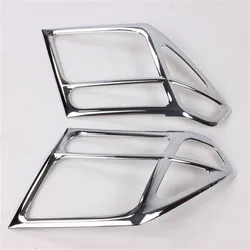High Quality 2pcs ABS chrome Electroplating for nissan NAVARA d40 2007-2013 headlamp front light head light plated