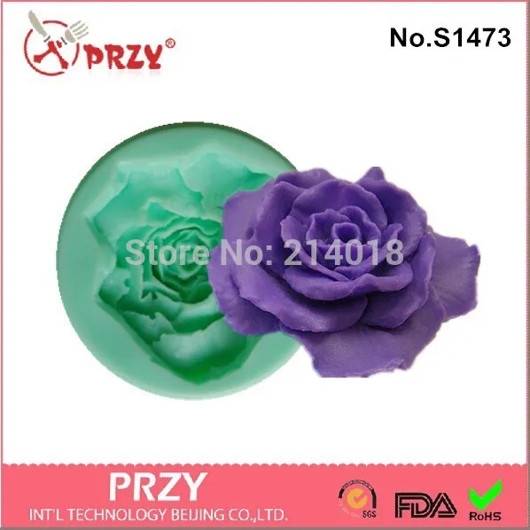 Flower Rose Mold Silicone Soap Mold Cake Decoration Mold Rose Flower Handmade Soap Making Mold Aroma Stone Moulds PRZY No.s8008