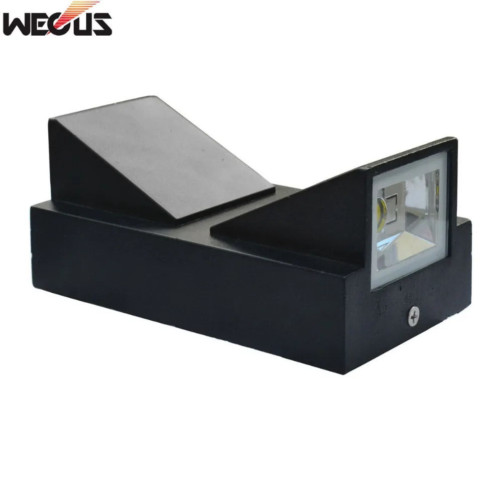 IP65 Waterproof 6W Outdoor Led Wall Lamp Modern Aluminum Surface Mounted Cube Led Garden Porch Light AC110V-/220V