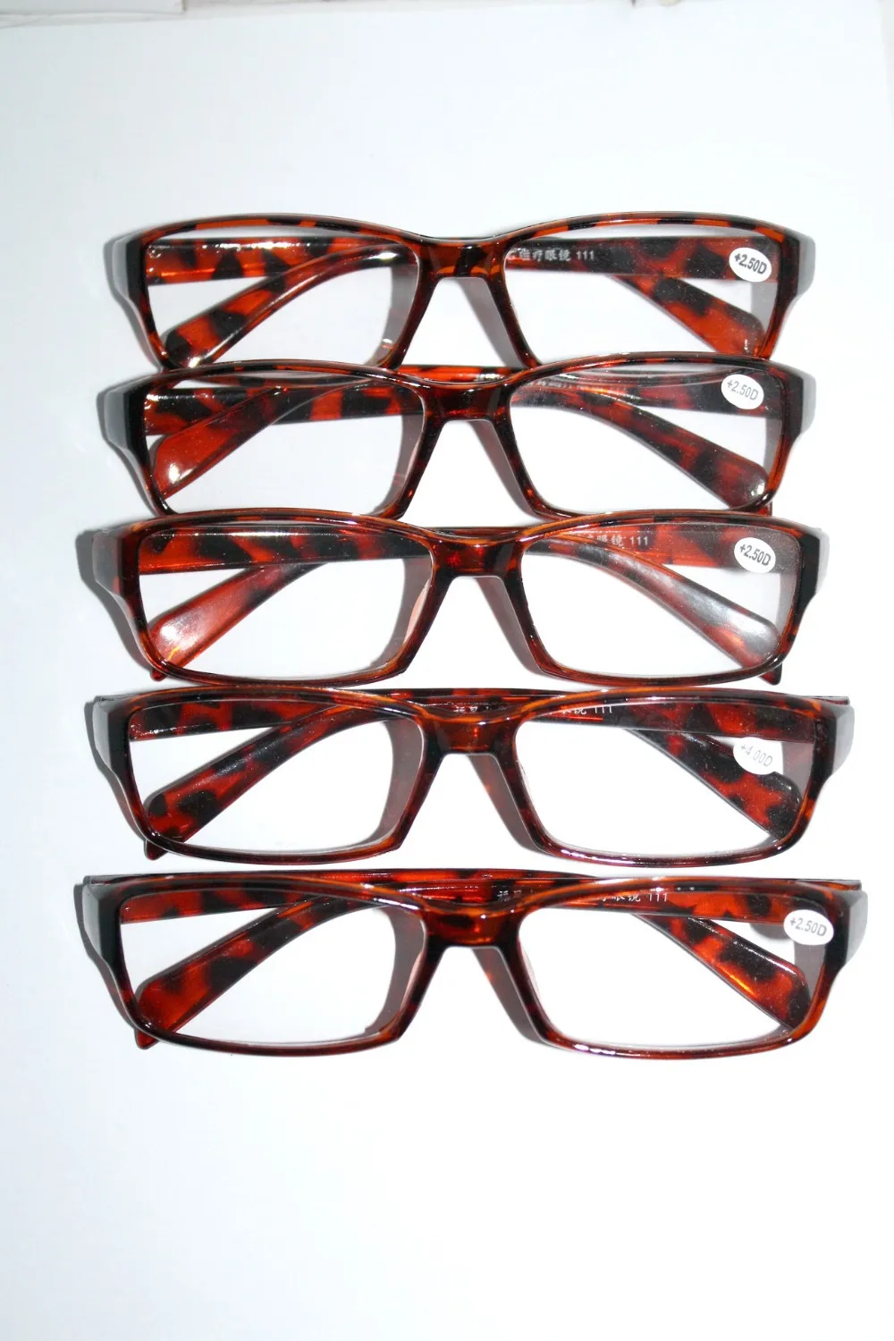 =five Pairs (mix Strength Ok) Wholesale= Rectangular Classic Joblot Discount Reading Glasses +1 +1.5 +2 +2.5 +3 +3.5 +4 033