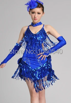 

Junior Latin dance costume out of the provisions of the new Child Adult Latin dance dress competition 004