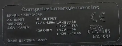 Adaptateur d'alimentation ADP-240AR 5 broches, 1 pièce, ADP-240CR 4 broches pour console PS4 série CUH-1001A