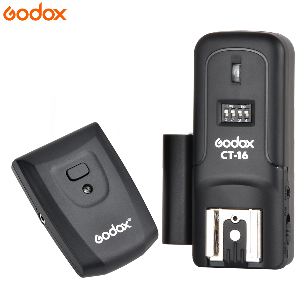 Godox CT-16 16 Channels Wireless Video Flash Trigger Transmitter + Receiver Set for Canon Nikon Pentax Studio Flash