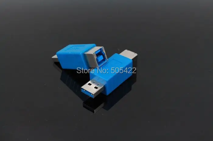 50pcs/lot USB 3.0 A Male to B Female Adapter Converter Connector USB 3.0 Extender Connection Adapter For Printer Scanner