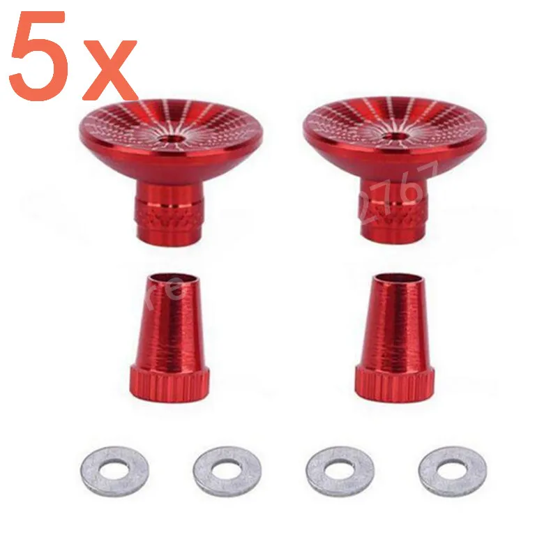 5Set CNC Aluminium M3 3mm Thumb Stick Umbrella Thumbstick For FU/JR Controller Transmitter RC Helicopter Airplane Car Quadcopter