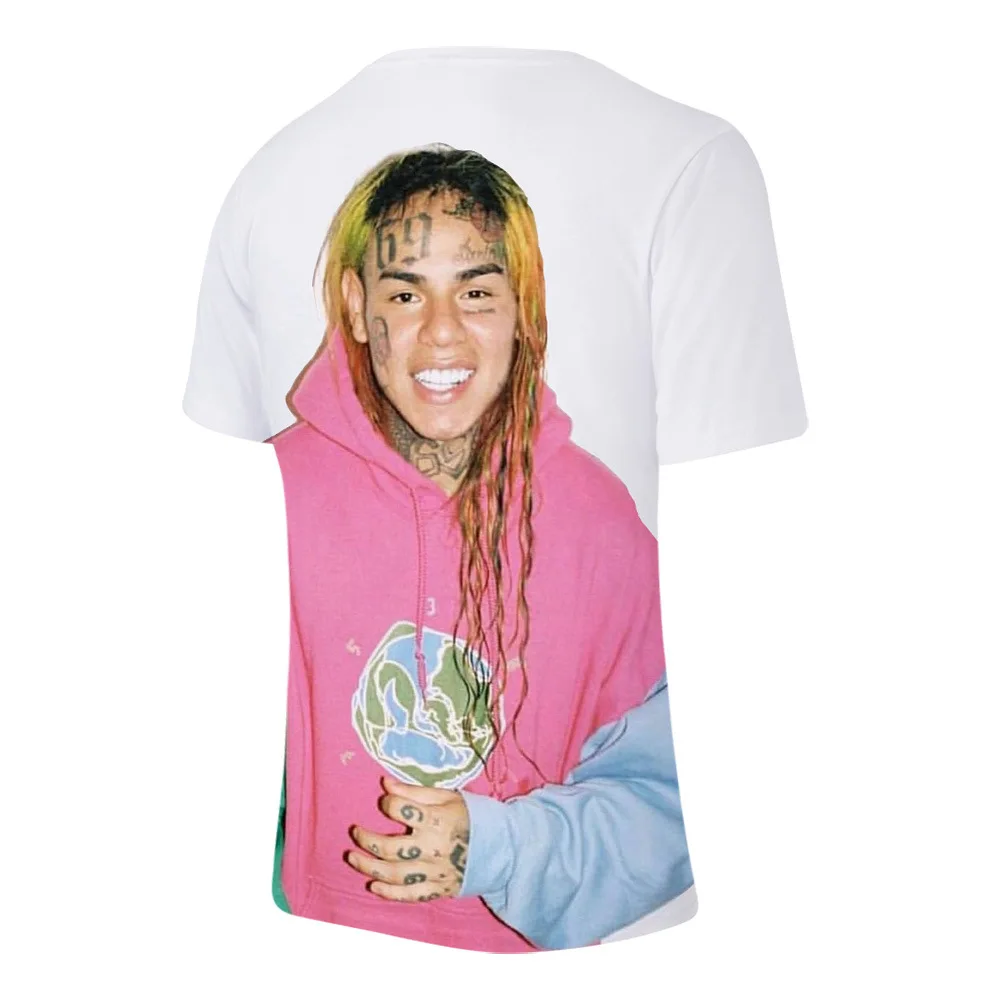 Hip Hop Rapper 69 6ix9ine Tekashi69 3D Printed T-Shirt Women Men