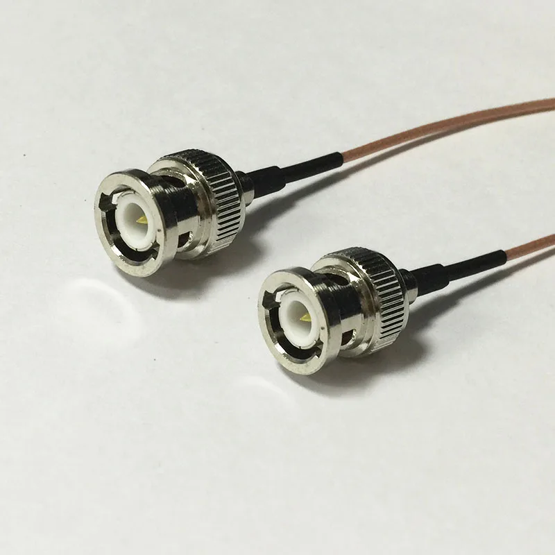 New Modem Coaxial Cable BNC Male Plug Switch BNC Male Plug Connector RG178 Cable Pigtail 15cm 6