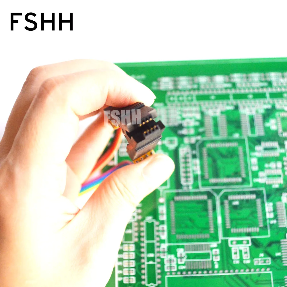 150mil 200mil SOIC8 SOP8 Test Clip For EEPROM / 93CXX / 25CXX / 24CXX in-circuit programming